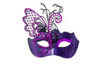 Изделие может быть изготовлено по индивидуальному заказу.Маска бабочки, железная полая маска на Хэллоуин, маска для венецианской маскарадной вечеринки, трансграничная маска