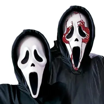 1шт Маска террора на Хэллоуин, призрачный череп, забавная маска EVA, косплей, украшения для вечеринки на Хэллоуин, сделай сам, принадлежности для украшения вечеринки, маска