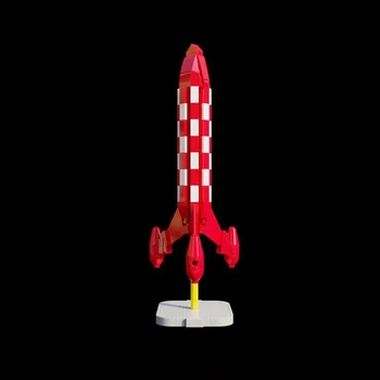 Креатив Бельгия Франция Приключения Херге Мун На Марше-Сюр-Ла-Лун Ракета Сборка Строительных Блоков Модель Подарок