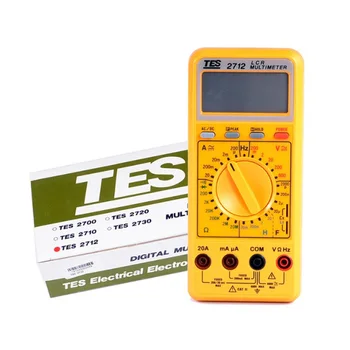 TES-2712 TES2712 Ручной мостовой LCR Высокоточный цифровой мультиметр для измерения емкости, индуктивности, сопротивления