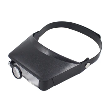 Портативная лупа с креплением на голову 1.5X/3X/9.5X/11X Стеклянные очки с громкой связью для работы вблизи
