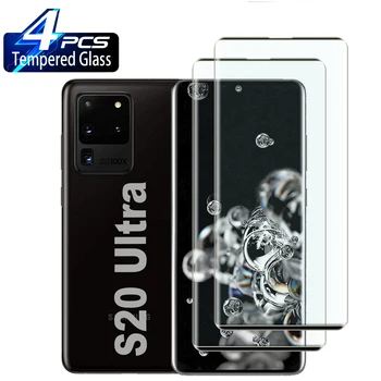 2/4 шт. 3D Закаленное Стекло Для Samsung Galaxy S20 Ultra 5G Note 20 10 Ultra S10 S22 S21 Plus S23 Ultra Защитное Стекло Для Экрана