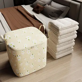 Складной органайзер для одеяла, сумка для хранения простыней, многофункциональная сумка для хранения одеяла из ткани Оксфорд, двусторонняя для пуха