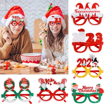 Navidad 2023 Оправа Для Очков Gnome Взрослые Дети Подарок на Новый Год 2024 Рождественское Украшение для Дома Natal Noel Deco Xmas Party Supplies