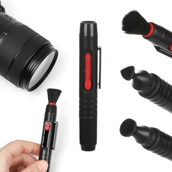 Ручка для чистки объектива камеры Canon Nikon Sony DSLR SLR DV Многоразового использования Портативная щетка для удаления пыли Выдвижная щетка для чистки
