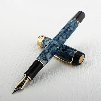 Новая Акриловая Авторучка Jinhao 100 Красивая Подарочная Ручка Lanli Stone EF/F/M/Изогнутый Наконечник с Конвертером Для Письма Офисная Школьная Чернильная Ручка