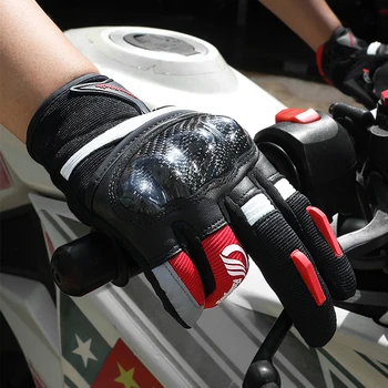 Мотоциклетные перчатки с полным пальцем, Дышащая Защита для спорта на открытом воздухе, Аксессуары для гонок, Женщины, Мужчины, Уличное снаряжение M-2XL