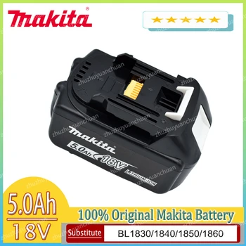 Makita 18V tools 5.0Ah Перезаряжаемая литий-ионная Батарея 18v Сменные Батареи для дрели BL1860 BL1830 BL1850 BL1860B