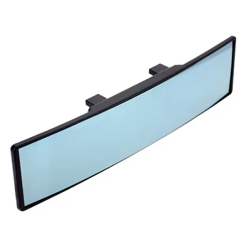 Синяя поверхность 11,8 дюйма 300 мм на универсальном панорамном зеркале заднего вида в салоне автомобиля Universal Fit