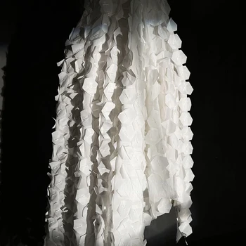 Сетчатая ткань с тяжелой текстурой, перспективный геометрический крой для платья, дизайнерская ткань для шитья своими руками, чистый полиэфирный материал