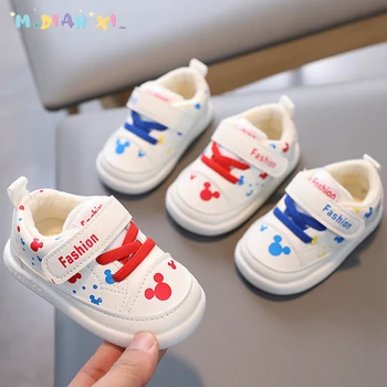 Детские туфли-лодочки, весенне-осенняя детская обувь на мягкой подошве для малышей 0-3 лет, мужская обувь из дышащей сетки, белая женская обувь