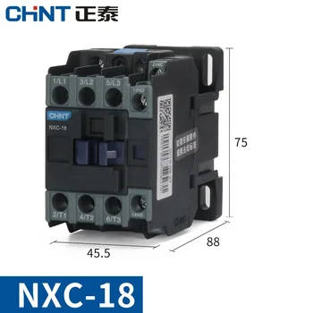 Оригинальный контактор CHINT NXC-18 18A 1NO + 1NC переменного тока 24V 36V 48V 110V 127V 220V 380V 415V CJX2 NXC LC1