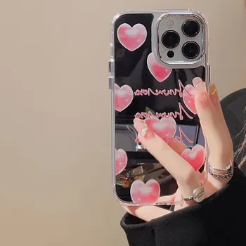 Модный индивидуальный Чехол для Телефона с гальванической зеркальной поверхностью для iPhone 14 13 12 11 Pro Max cuteness Anti-fall Задняя оболочка