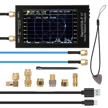 4,3-дюймовый Векторный сетевой анализатор S-A-A-2 NanoVNA-F V2 Коротковолновая антенна HF VHF UHF