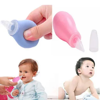 1 шт. Детский аспиратор для носа для новорожденных малышей, очиститель для носа с мягким наконечником, силиконовая вакуумная присоска для носовых соплей для младенцев, использование ребенком