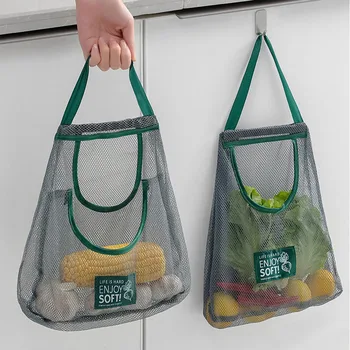 Бытовая подвесная сумка для фруктов и овощей, портативная и дышащая подвесная сумка для хранения, многоцелевая сумка для хранения