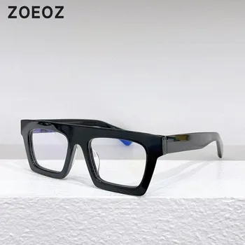 Дизайнерские ретро большие квадратные цветные очки в оправе для близорукости мужчины черная оправа для очков круглое лицо ацетатная оправа для очков женщины