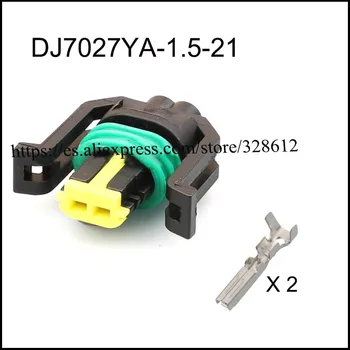 100 комплектов включают клеммное уплотнение DJ7027YA-1.5-21 автомобильный водонепроницаемый разъем с 2-контактным разъемом для подключения кабельного штекера