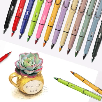 Прямая поставка креативных новых красочных вечных карандашей Ink Magic Pencil для студентов, рисующих граффити, школьных канцелярских принадлежностей Kawaii