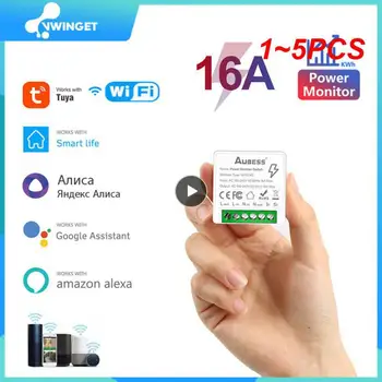 1-5 Шт. Беспроводной Переключатель Контроля мощности 16A Wifi Smart Switch DIY Выключатель С Функцией 2-полосного Управления Поддержка Yandex Alice Alexa
