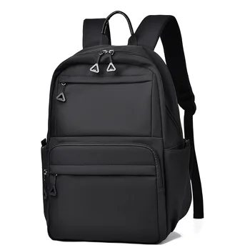 2023 Новый Простой рюкзак для отдыха Большой емкости Из прочной, устойчивой к царапинам, водонепроницаемой ткани Оксфорд Полиэстер 14-дюймовый рюкзак Унисекс
