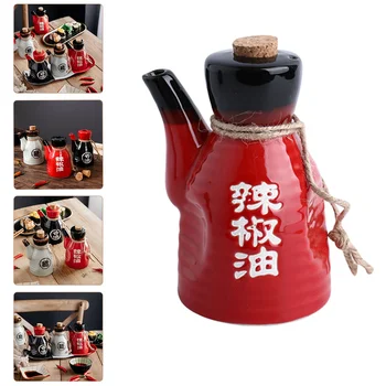 Керамическая бутылка для соевого соуса, контейнер в японском стиле, держатель для приправ, банка для домашней жидкости, кастрюля, Кухонные принадлежности, Мини-контейнеры