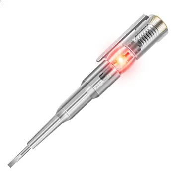 Многофункциональная индукционная тестовая ручка B09, подсветка, тестер с одной лампой, отвертка, обнаружение электрического включения-выключения, портативная ручка