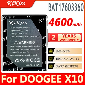 KiKiss Для DOOGEE X10 BAT17603360 Замена Запасных Частей 4600 мАч Резервная Батарея для DOOGEE X 10 Smart Mobile Phone Batteries Bateria