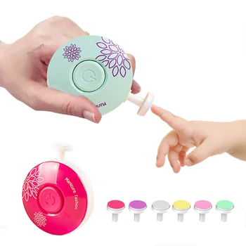 Электрический Детский Триммер для ногтей, Детский Инструмент для полировки ногтей, Детские Маникюрные Ножницы, Набор для гигиены ребенка, Детская Машинка для стрижки ногтей, Резак для новорожденных