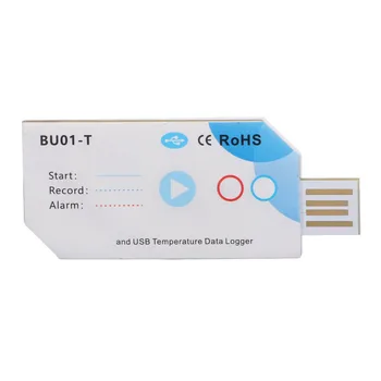 Регистратор данных температуры Компактный размер Одноразовое подключение к приложению Регистратор отчетов в формате PDF USB-разъем-30 ℃-70 ℃ для