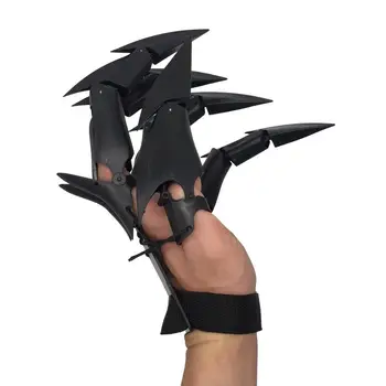 Удлинители пальцев на Хэллоуин 3D Шарнирные Удлинители пальцев Шарнирные пальцы Подходят для всех размеров пальцев Страшные руки Скелета Кость