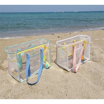 Премиум Водонепроницаемая прозрачная сумка для покупок, сумка для коляски, прозрачная пляжная сумка из ПВХ, детская сумка
